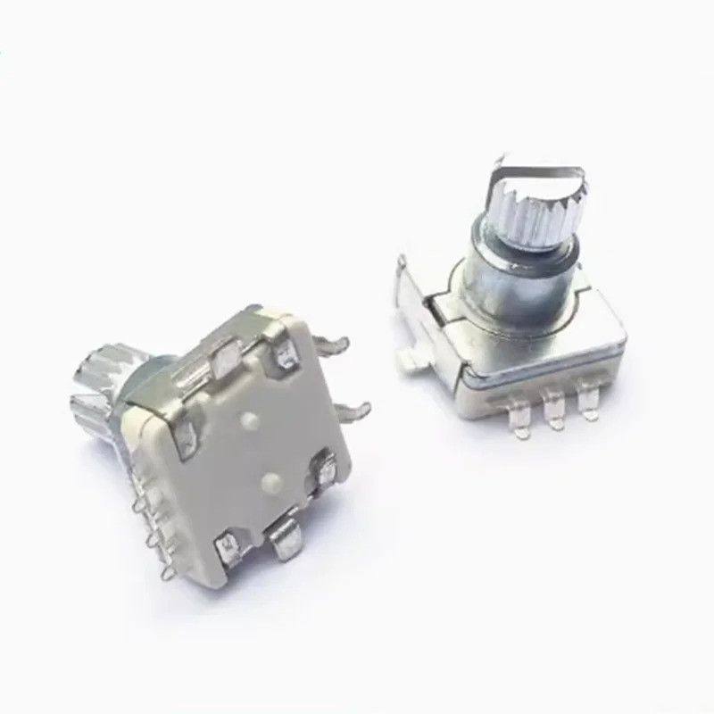 5pcs EC11 Rotary Encoder สวิทช์ EC11 5PIN SMD ประเภทความยาว 10 มม.เพลาพลัม