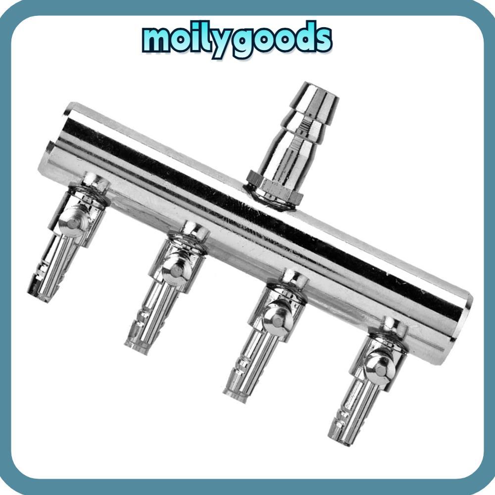 MOILYHD Air Flow Valve, 8 มม.ถึง 4 มม.4 Way Aquarium Air Valve, Splitter Control 6 Way 2 Way T Shape