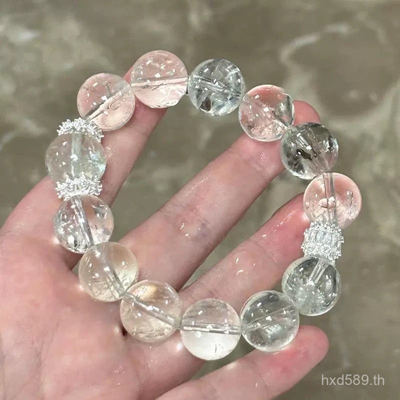 สร้อยข้อมือสีขาวพร้อมใบรับรอง Niche Design ออกแบบสไตล์คริสตัล มอบเป็นของขวัญพิเศษ N9RH