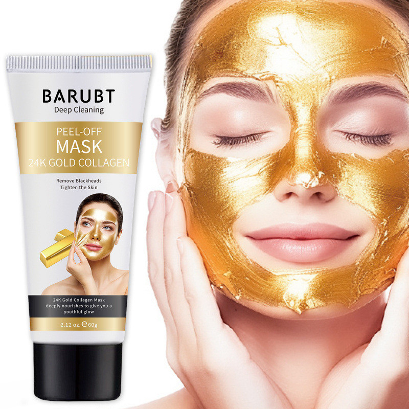Barubt24K Gold Foil Mask Exfoliating Head Stab Deep Cleanser หดตัวผม 25.11.23