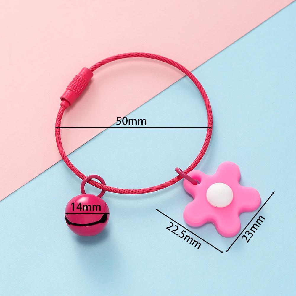 St.kunkka 1ชุดของสไตล์น่ารักพวงกุญแจดอกไม้ระฆังกริ๊งกริ๊งระฆังพวงกุญแจกระเป๋าเป้สะพายหลังมินิจี้กุญแจเสน่ห์ - รูปที่ 2