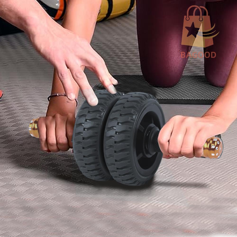 [จัดส่งในพื้นที่] Ab Roller Wheel ล้อหน้าท้อง Ab Wheel Roller Wheel ล้อออกกําลังกายสําหรับหน้าท้องแล