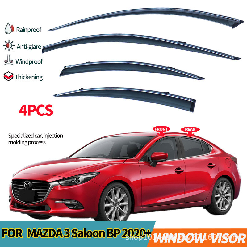 แผ่นกันฝนหน้าต่างสำหรับ Mazda 3 MAZDA 3 Axela 2020+