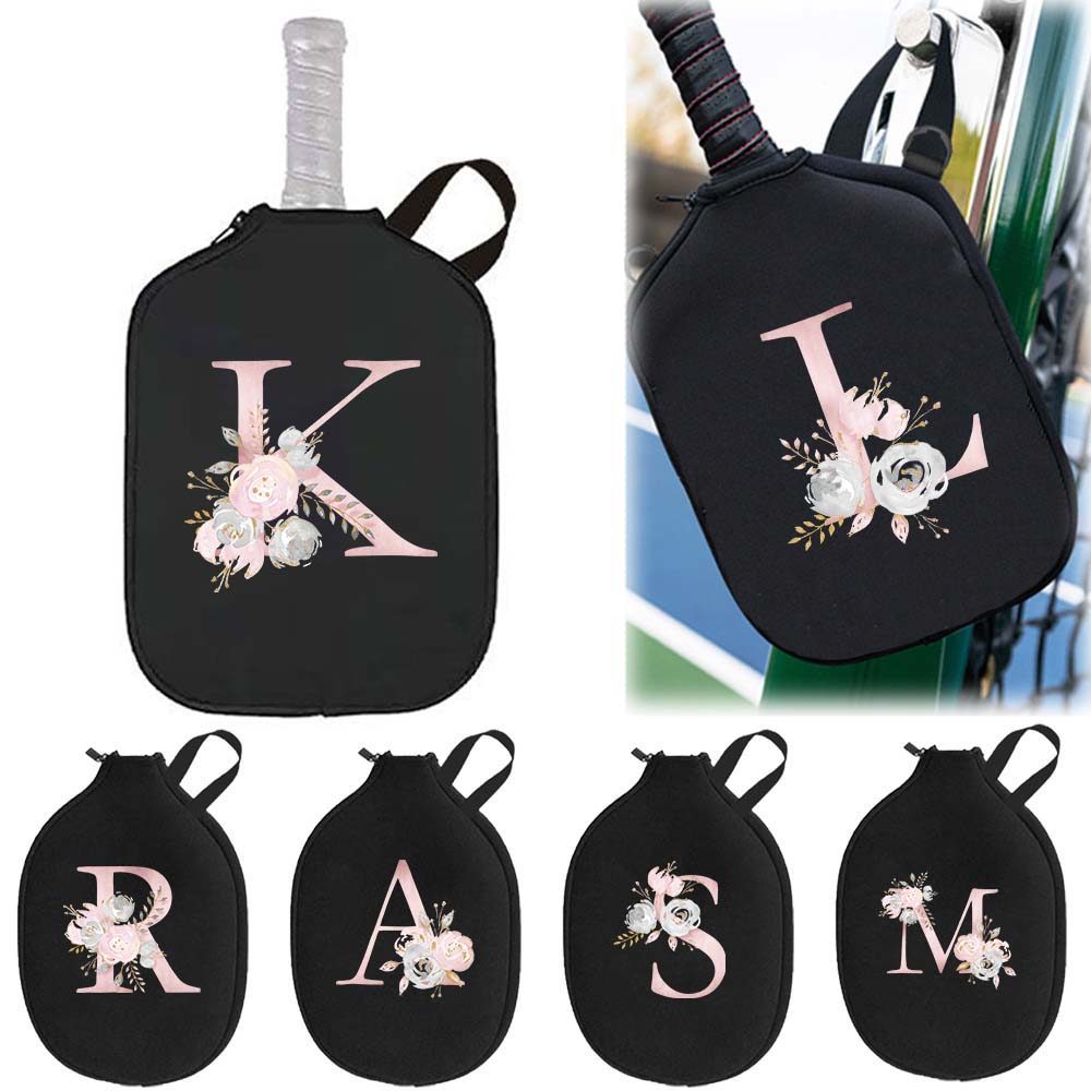 Peak Racket Storage Bag ที่เก็บช่องตาข่าย Paddle Pouch Protect Rackets Pink Flower Printing Series