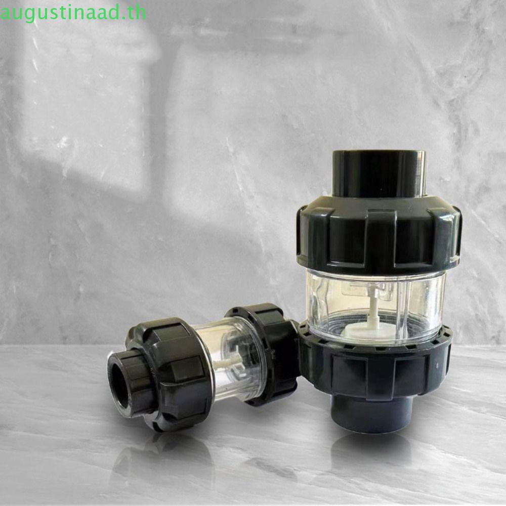 NYTRO พิพิธภัณฑ์สัตว์น้ําตรวจสอบวาล์ว, UPVC Anti-siphon Fish Tank Lifting Check Valve, Fish Tank Tube Joint 20/25/32mm Non Return Transparent Water Pipe Valve Connector Home