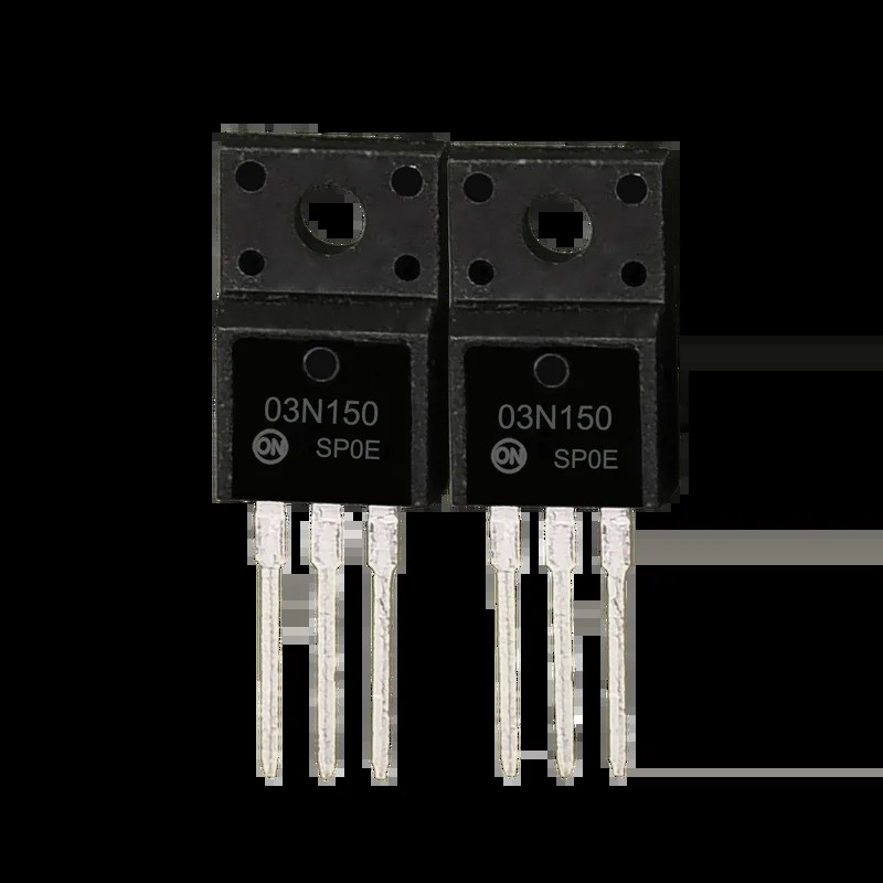 10PCS 03N150 NDFP03N150C TO-220F MOS นําเข้า Original Quick Delivery