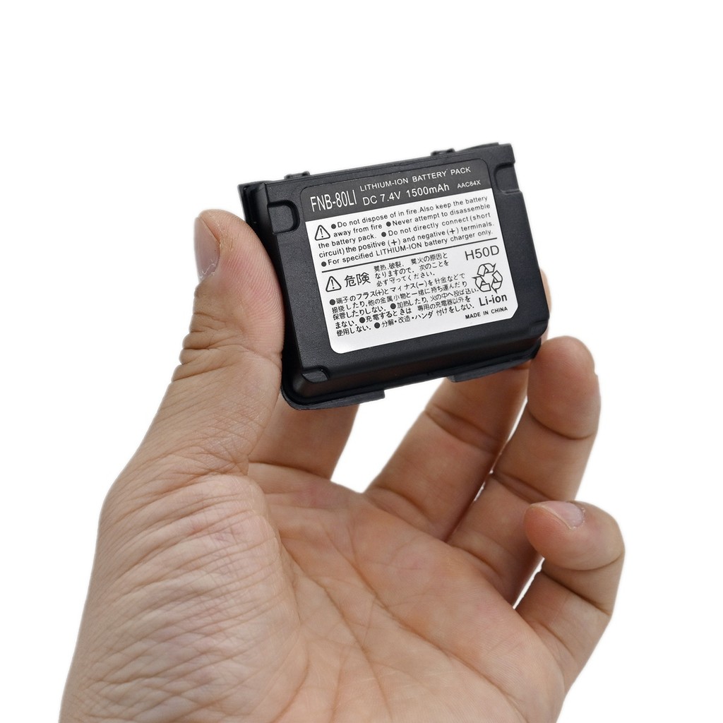 FNB80 Mini Li-ion แบตเตอรี่สําหรับ Yaesu Vertex VX7R VX6R VX5R VXA700 VXA710 วิทยุแฮม FNB-80Li FNB-5