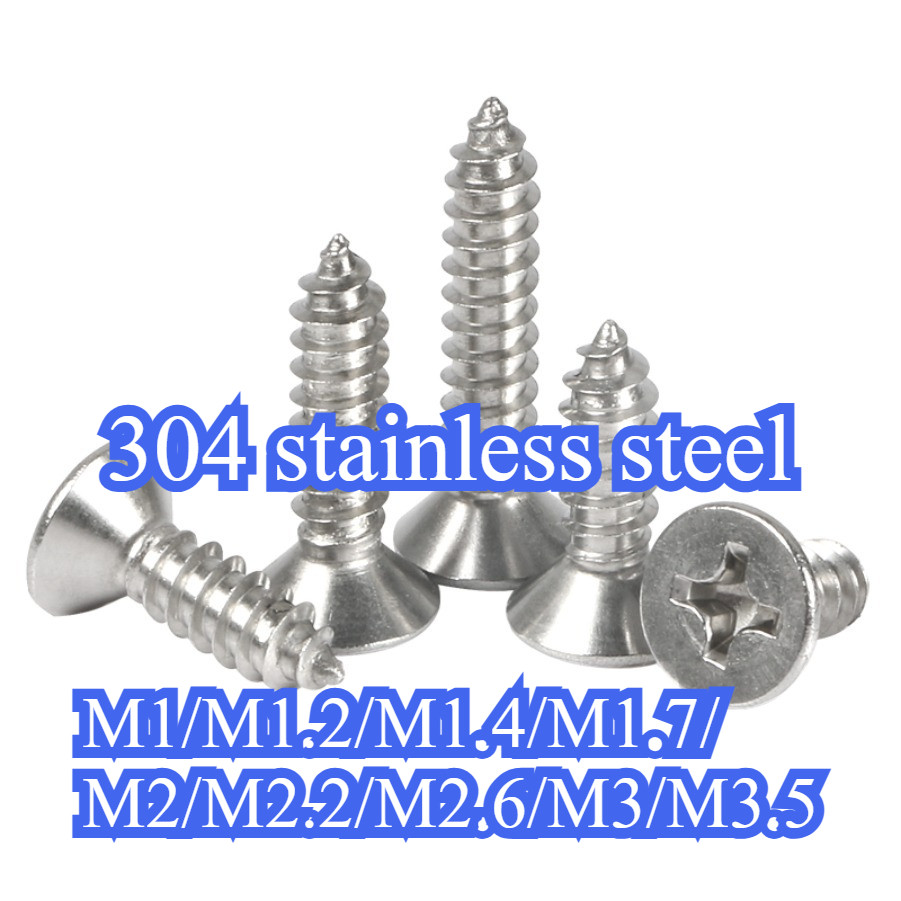 (304 steel) สกรูเกลียวปล่อยหัว F เบอร์ ขนาด M1/M1.2/M1.4/M1.7/M2/M2.2/M2.6/M3/M3.5THP-MB-2