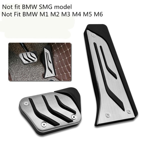 Fit For BMW F10 F20 F30 1 2 3 4 5 6 7 Series Steel Brake Pedal Cover Trim Pads