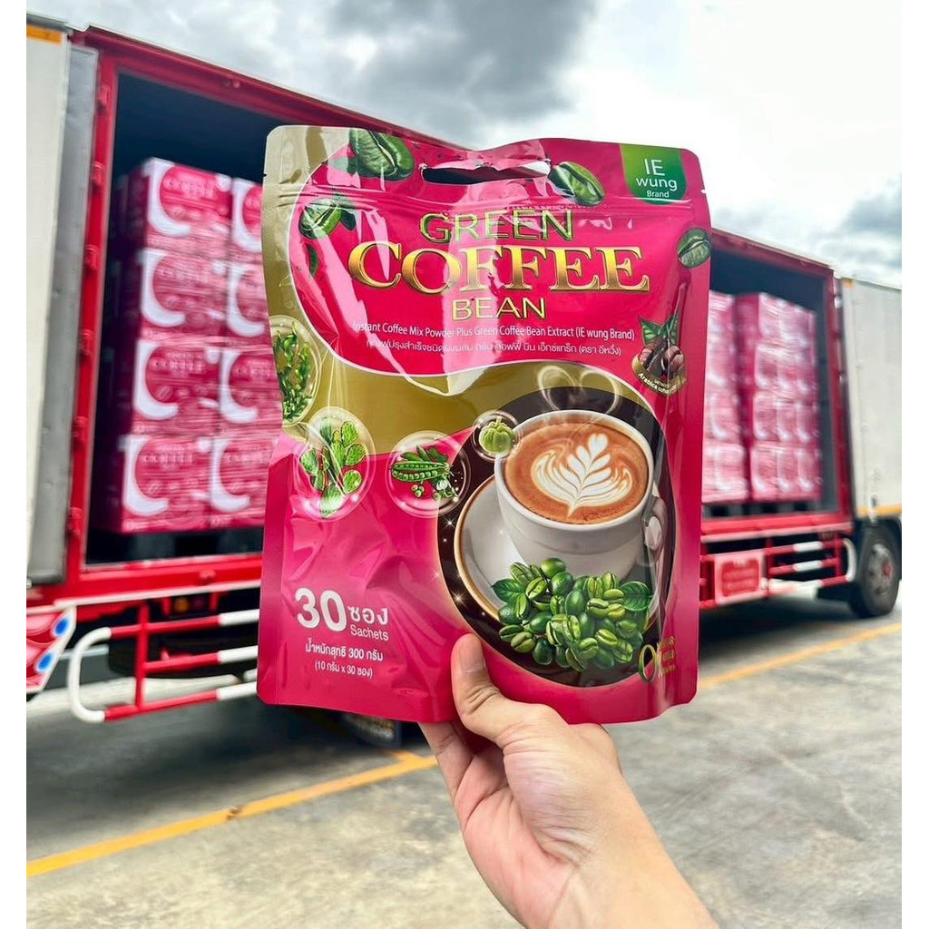กาแฟอีหวึ่ง กาแฟเขียวพรีไบโอติก Green Coffee Bean ซองชมพู/(1 ห่อ 30 ซอง)