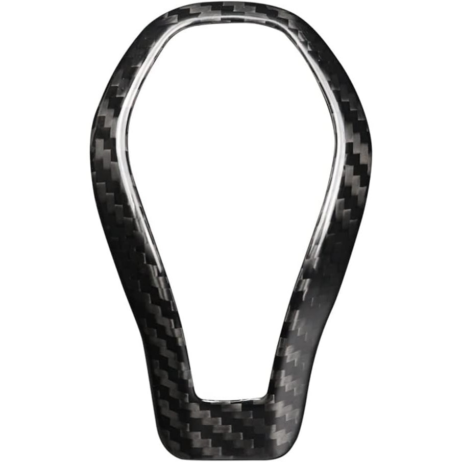 WLKE คาร์บอนไฟเบอร์จริงเกียร์ Shift Knob Cover Shifter Trim fit สําหรับ Infiniti Q50 2019-2020 Q60 2