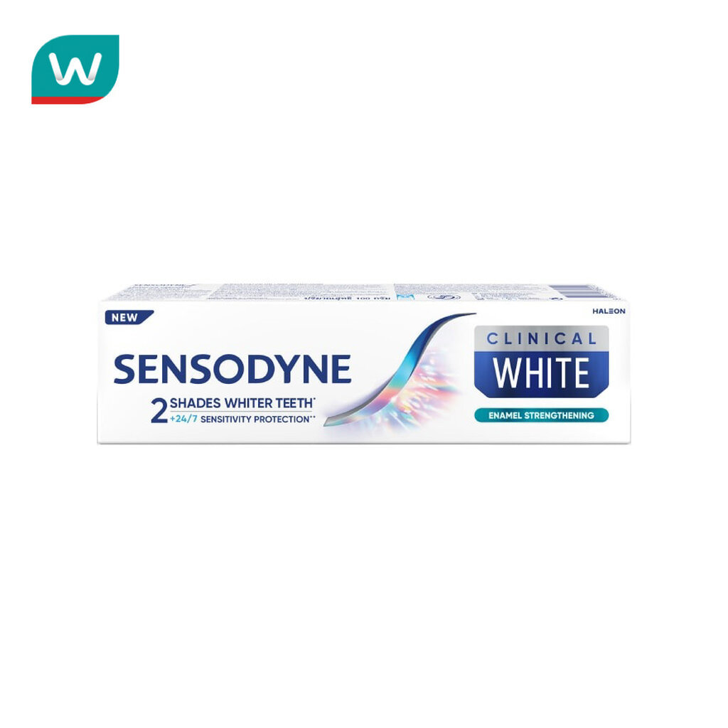 Sensodyne เซ็นโซดายน์ ยาสีฟัน คลินิคอลไวท์ อีนาเมล สเตรงท์เทนนิ่ง 100 กรัม