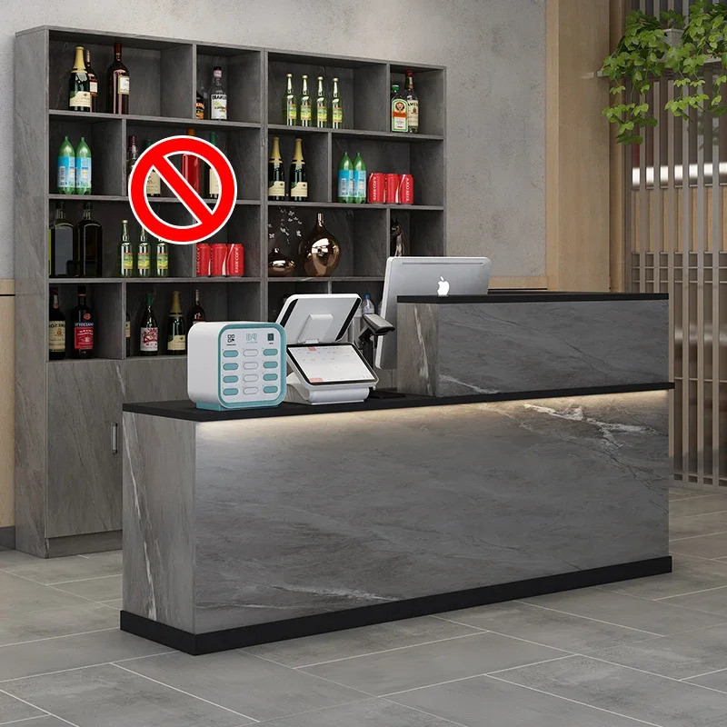 Podium Minimalistแผนกต้อนรับNordicขนาดเล็กโมเดิร์นแผนกต้อนรับแคชเชียร์สํานักงานTheke Empfangเฟอร์นิเ