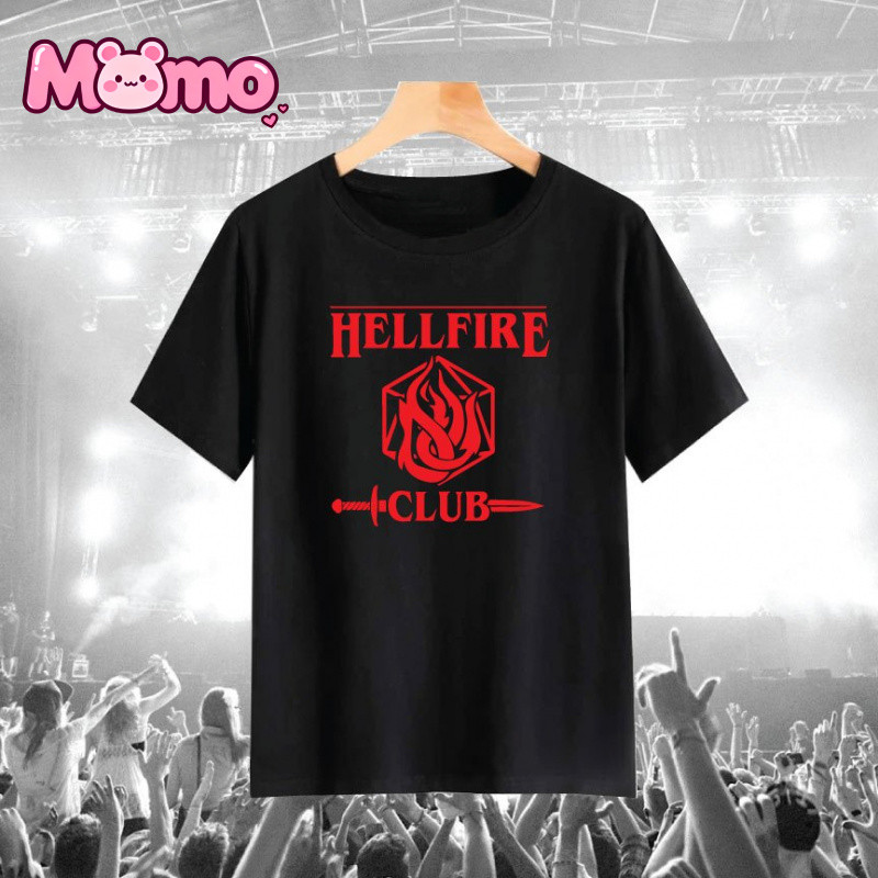 เสื้อยืดลาย Stranger Things Hellfire Club สำหรับเด็กและเยาวชน แขนสั้น ใส่ง่าย อเนกประสงค์ - รูปที่ 7