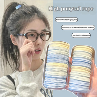 ผูกผมยืดหยุ่นสำหรับนักเรียน ผมหางม้า สีสันสวยงามและทนทาน