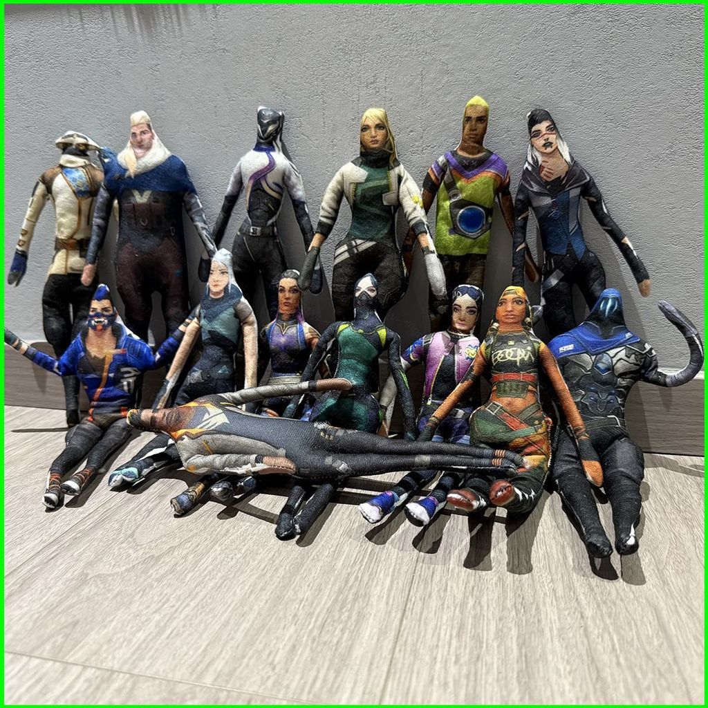 PS1 Valorant Iso Deadlock Gekko Jett dollie บทคัดย่อแห้งดูเมาส์ลวดกรอบ Poseable ตุ๊กตา SP1