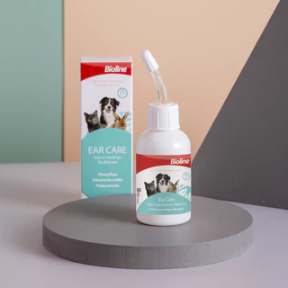 สเปรย์ Bioline 50ml ลดคราบน้ำตาสุนัข-แมว ทำความสะอาดหู+ตา ฆ่าไรหู ไม่แสบตา แถมแผ่นเช็ดฟรี