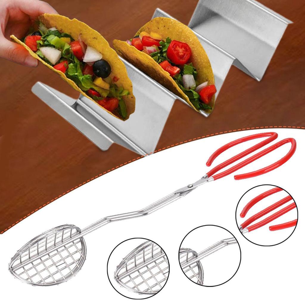 [gkglcd] Taco Shell Tong Taco Press Taco Shell Making Tools สแตนเลสประหยัดเวลา