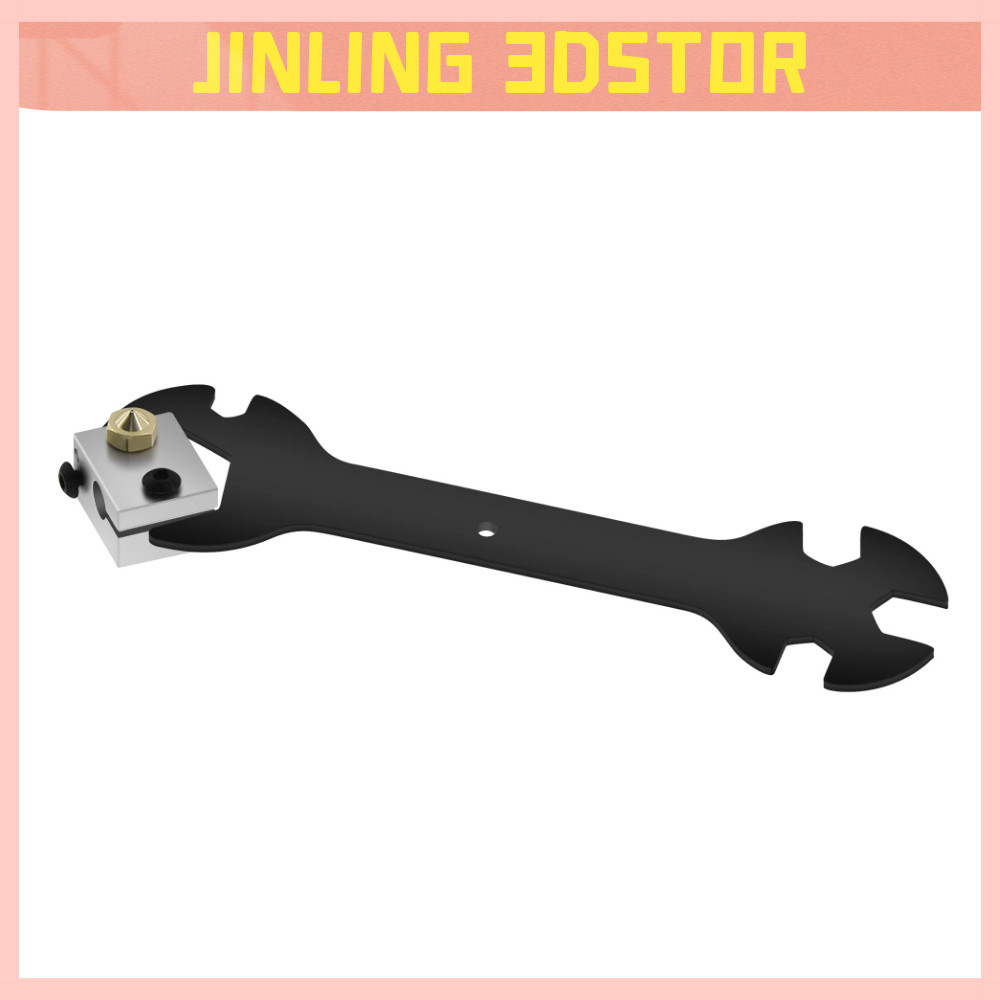 Nozzle Wrench 5 IN 1 Wrench Stay 6mm to 20mm Steel Spanner Wrench Flat For E3D MK8 MK10 Nozzle tool 