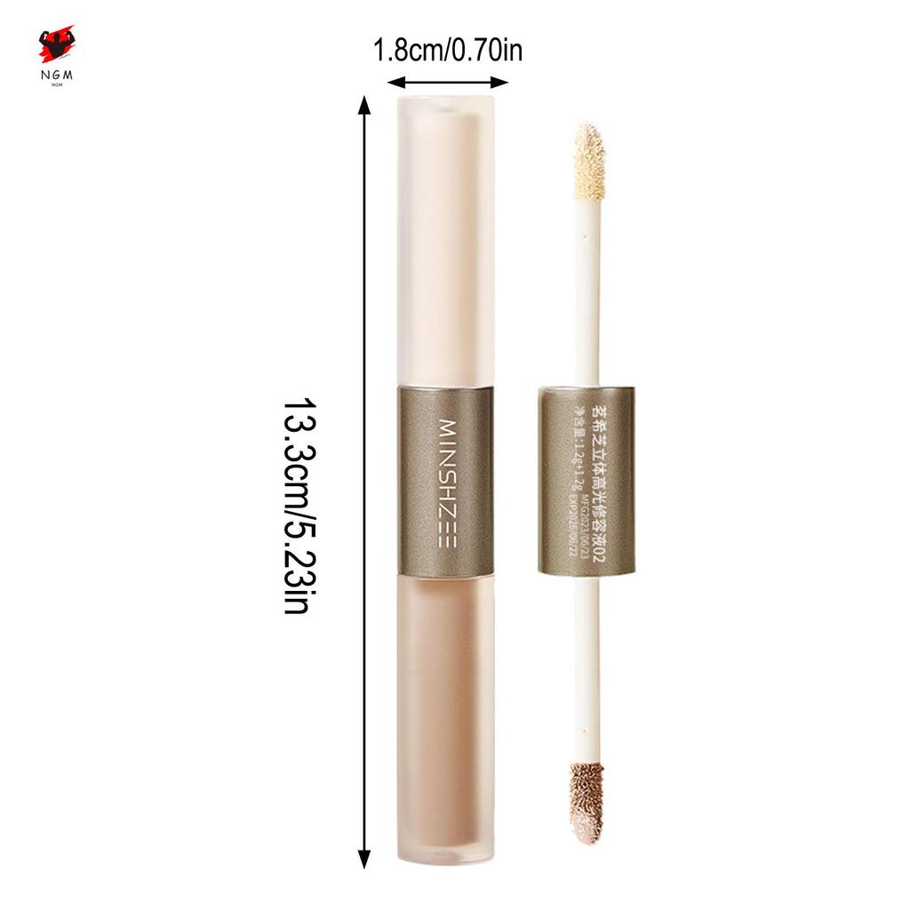 Dual Ended Liquid Highlighter และ Contour ปากกาสําหรับ Face 3.6G ด้วย Smooth Blendable สูตรเหมาะสําหรับสะพานจมูก Cheekbones - รูปที่ 2