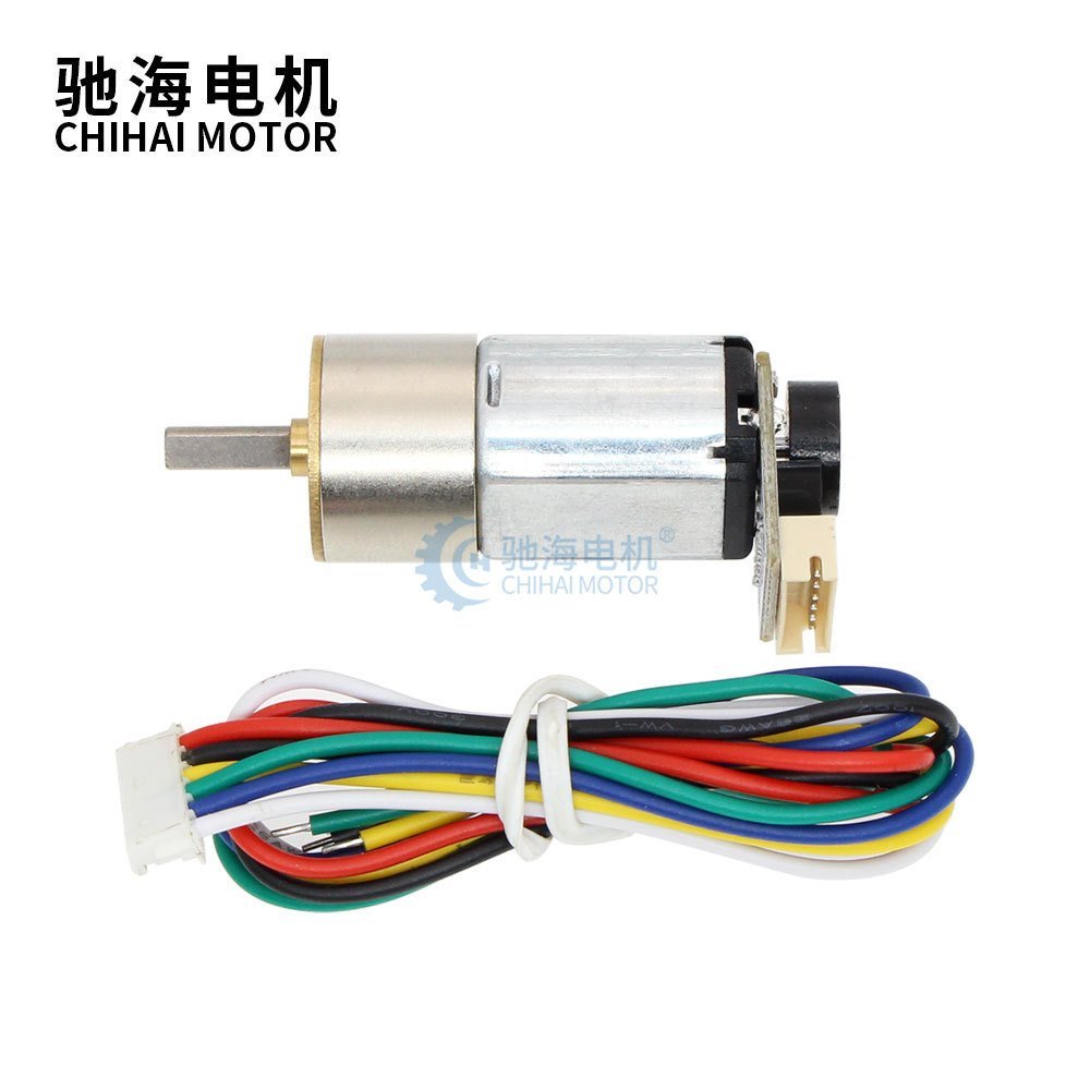 Chihai Motor CHR-GM16-030 DC Gear Motor Code Plate Magnetic Hall Encoder การวัดความเร็ว AB Dual Phas