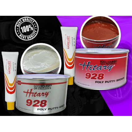 1KG NISSAN HITARY 928 PUTTY WITH HARDENER / 928 POLY PUTTY WITH HARDENER / CAR PUTTY / SIMEN KERETA 
