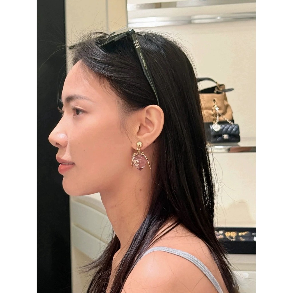 แฟชั่น Elegant Generous Seiko Design แกะสลักต่างหู GB29 ac5