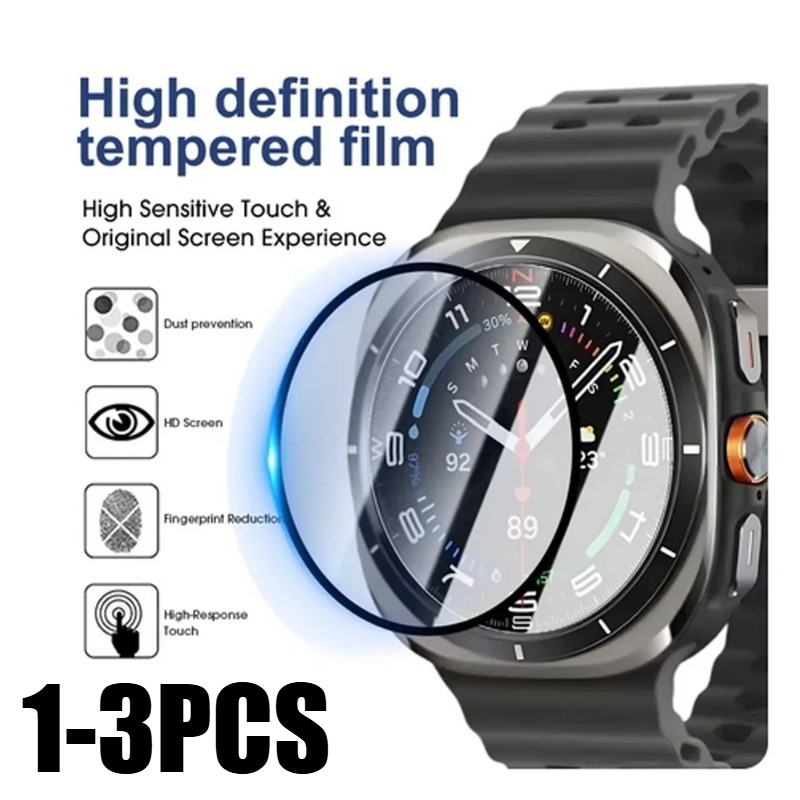 1-3 ชิ้นคอมโพสิตโค้งสีดํา edged นาฬิกากระจกนิรภัยสําหรับ Haylou Solar นาฬิกา GS LS09A LS18 RS3 LS05S