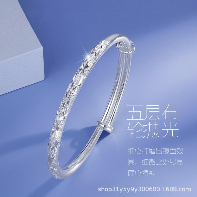 สร้อยข้อมือเงิน S999 ลาย Gypsophila เรียบหรูลงตัวในวันหยุดและ المناسبة الخاصة jz1125sp