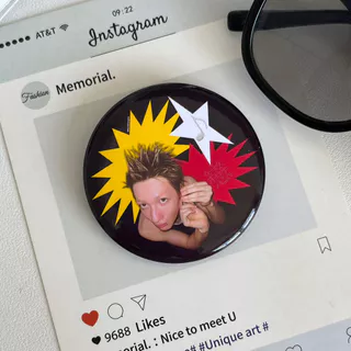 Cortisol โฮมเมด Tinplate Shiny Bar Badge เข็มกลัดถุงธัญพืชจี้ของขวัญวันเกิด