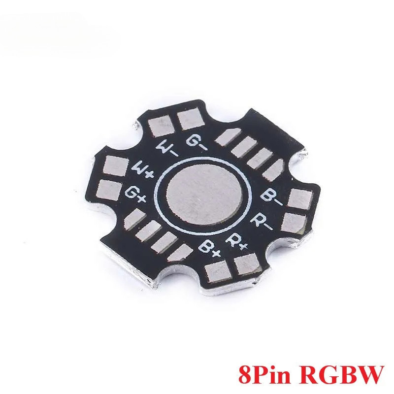 10pcs 1W 3W 5W ฮีทซิงค์ความร้อน LED ฐานอลูมิเนียมแผ่น RGB RGBW LED PCB สําหรับ Cooling ฮีทซิงค์ LED 