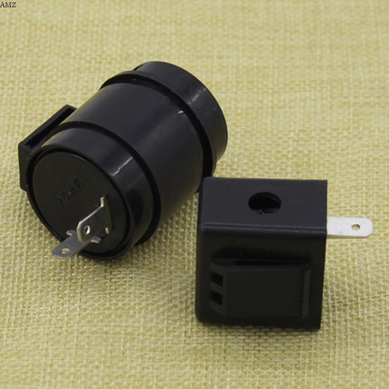 AMZ Auto Flasher Relay พร้อม Buzzer 2 Pin รถจักรยานยนต์ LED ไฟเลี้ยว
