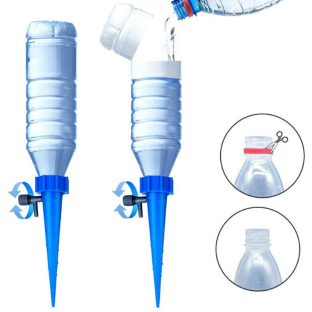 10 ชิ้น กรวยหยดน้ำอัตโนมัติ รดน้ำต้นไม้ ใช้กับขวดน้ำอัดลม ปรับระดับน้ำได้ อุปกรณ์สวน - รูปที่ 5