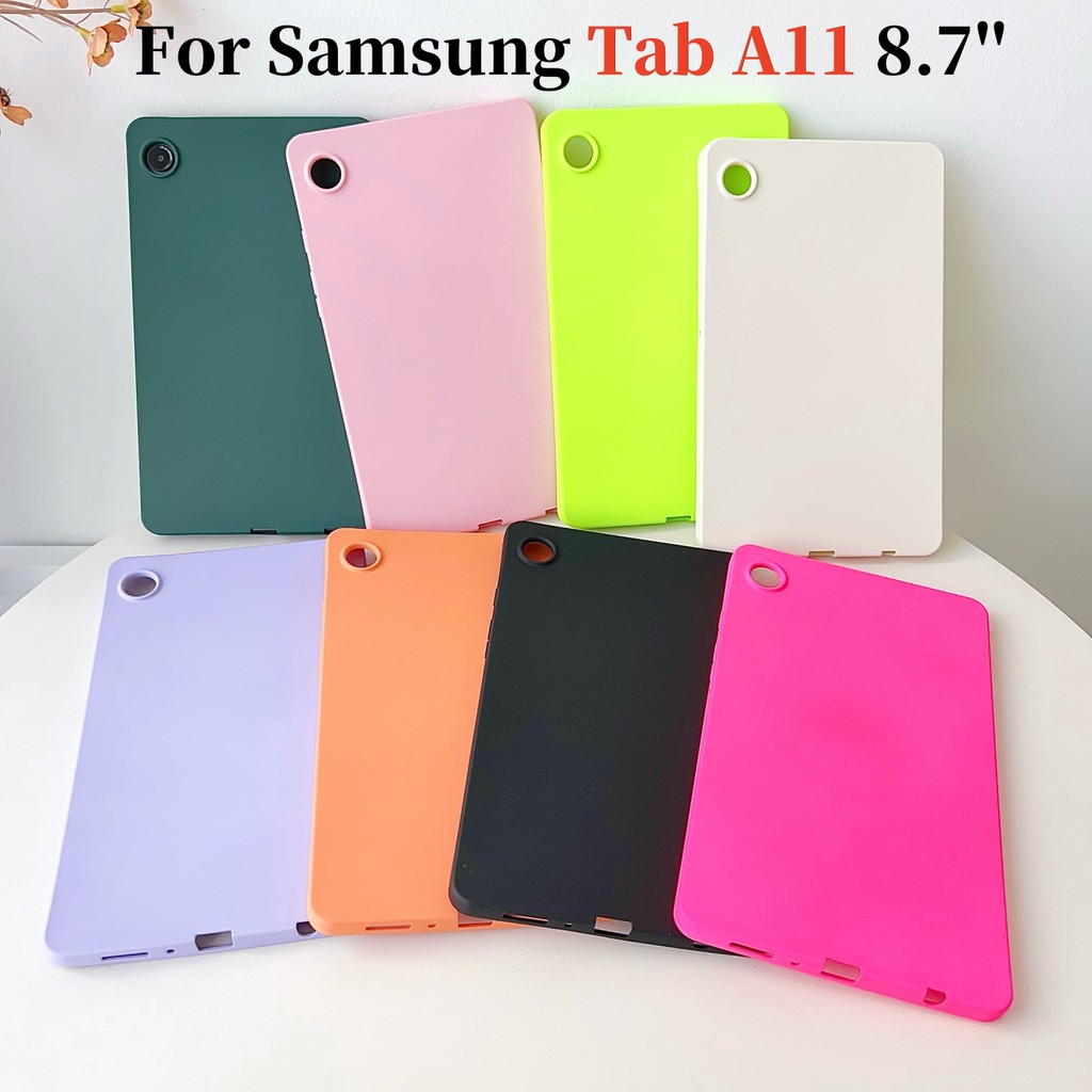 สําหรับ Samsung Galaxy Tab A11 8.7 นิ้ว 2025 WiFi LTE ผิวรู้สึกสีทึบกรณี SM-X133 SM-X135 แฟชั่นบางแท็บเล็ตป้องกันกรณี