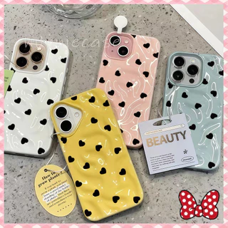 ความรัก จุดคลื่น เคสกรณีมือถือสำหรับไอโฟน17promax 16 15 13 ป้องกันการชนกัน For iPhone 15 14 12 16 Promax XS XR 7/8 Plus
