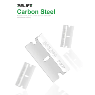 ใบมีดบาง 0.23mm ใบมีดขูดกาว ใบมีดขูดจอ RELIFE TK3 บางแค่ 0.23mm ขูดกาวไม่เป็นรอย คาร์บอนสตีล แข็งพิเศษ ไม่บิ่นง่าย