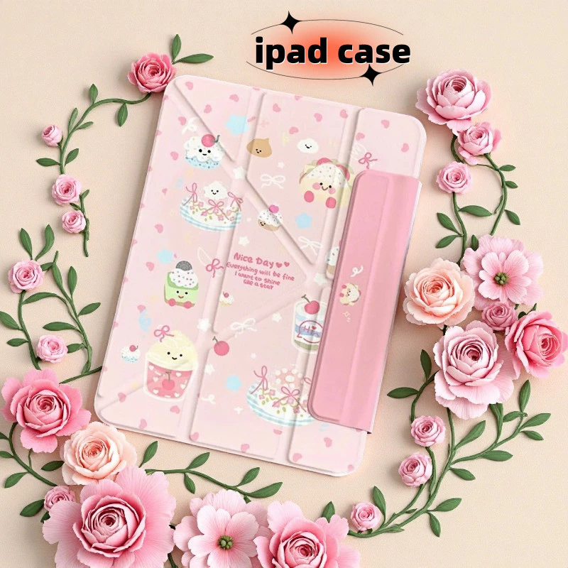 เคสพับ Y ลายการ์ตูนอ่าว สำหรับ Gen7/8/9 10.2 Gen11 A16 Gen10 Air 7 Air 6 Air 4/5 10.9 Pro 11 Mini7/6 8.3 กันกระแทก