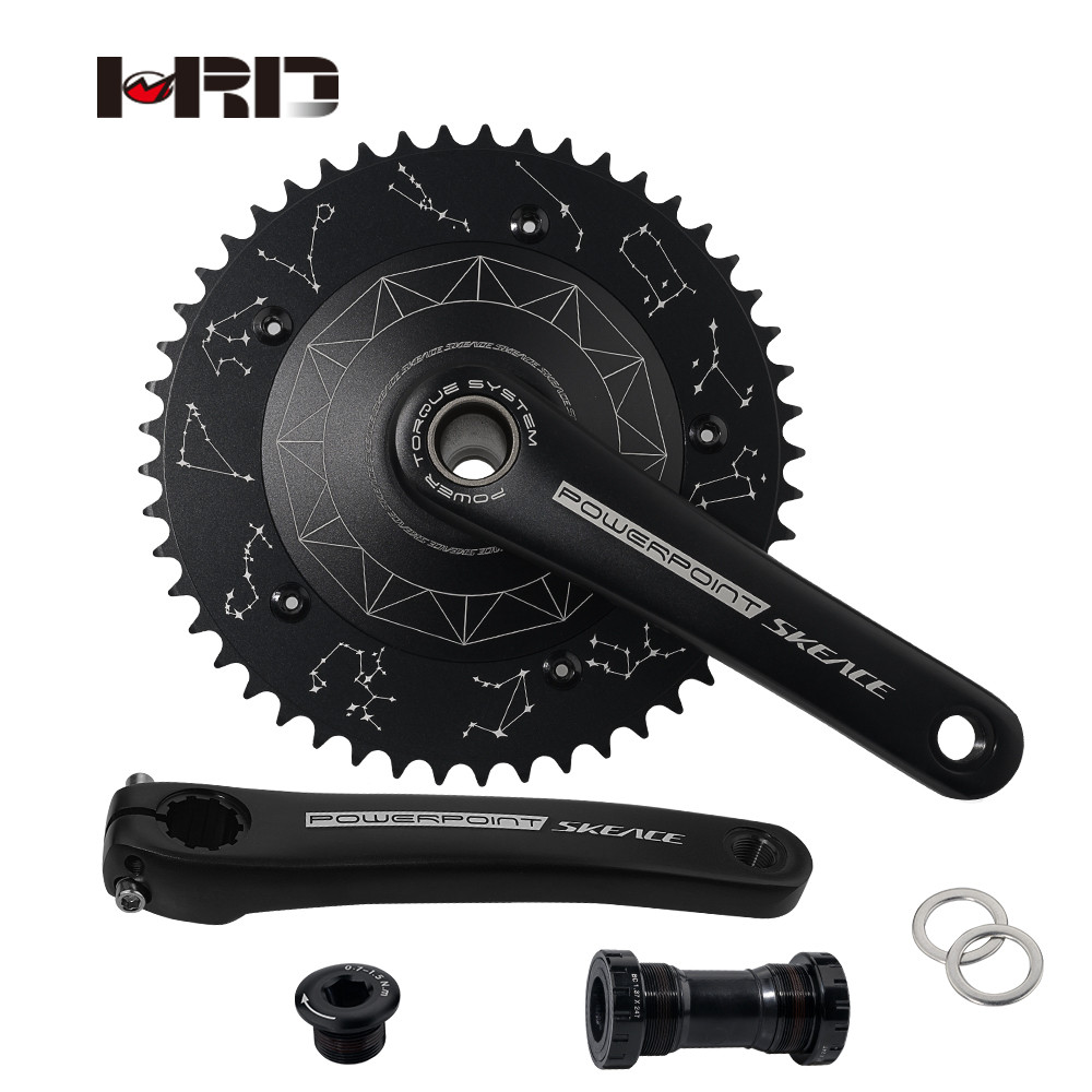 AZ20-AS800 ชิ้นส่วนจักรยาน Fixie โลหะผสม สำหรับ Crankset ขนาด 49T และ 50T พร้อมความยาวตั้งแต่ 165mm 