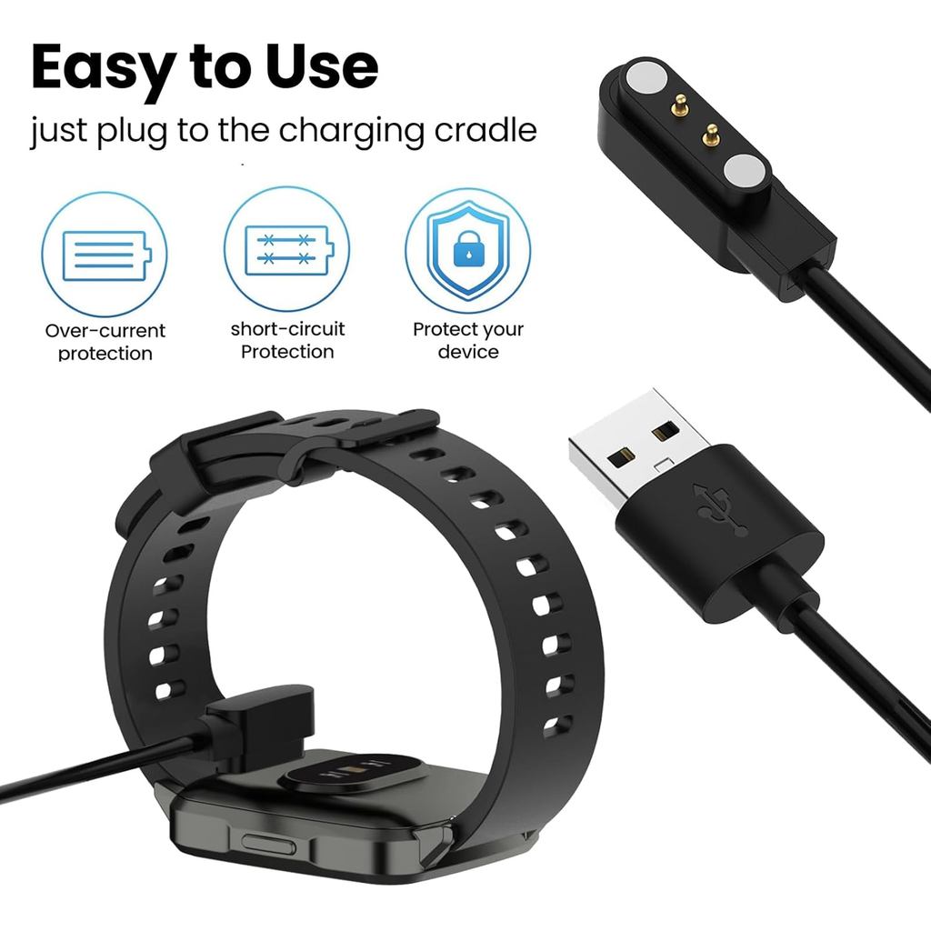 Replacement Charger Compatible with IDW13/IDW16/IDW19-TOOBUR/VrpeFit/Konitee/MILOUZ/Gydom/Fitpolo/Fa