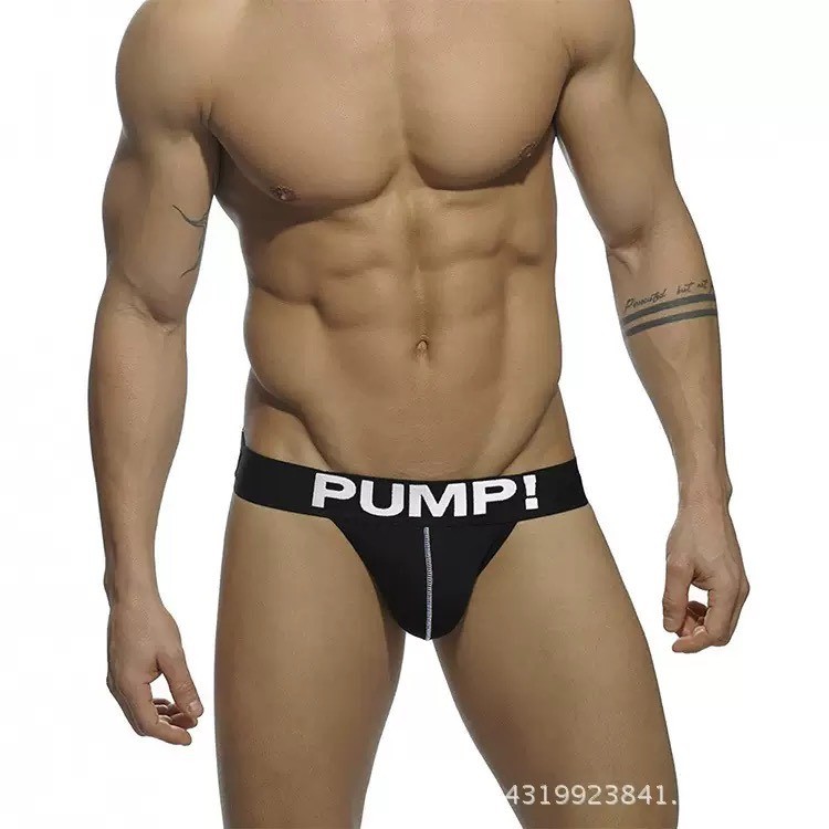 PUMP! กางเกงชั้นในชายเซ็กซี่ ทรงจ็อกสแตรป Jockstrap ขอบใหญ่ ผ้าฝ้ายระบายอากาศสําหรับผู้ชาย (พร้อมส่ง กทม) - รูปที่ 7
