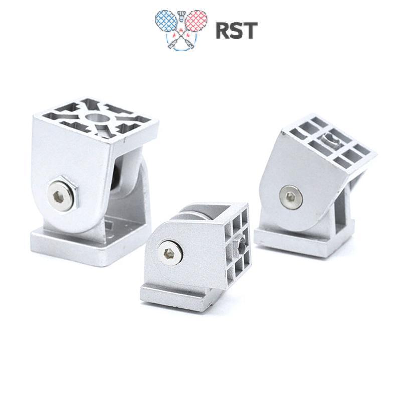 RunSabailTWO 1PCS 202030/4040 สังกะสี/โปรไฟล์อลูมิเนียม Living บานพับอุปกรณ์มุมขวายืดหยุ่น Pivot Joi