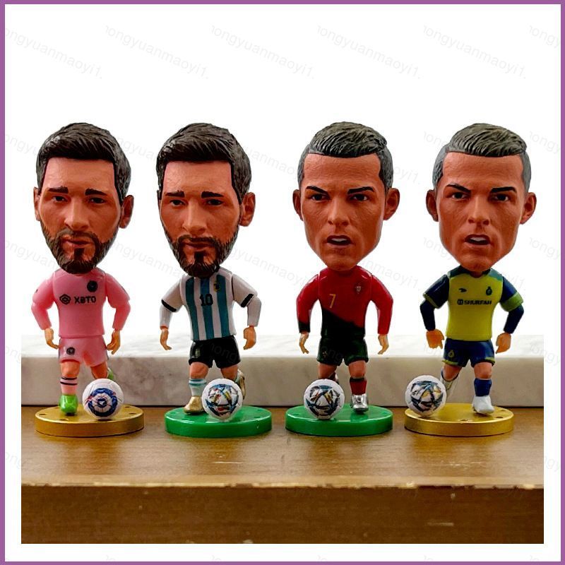 ZY1 ฟุตบอล star Action Figure Lionel Messi Cristiano Ronaldo ตุ๊กตาของเล่นสําหรับของขวัญเด็กคอลเลกชั