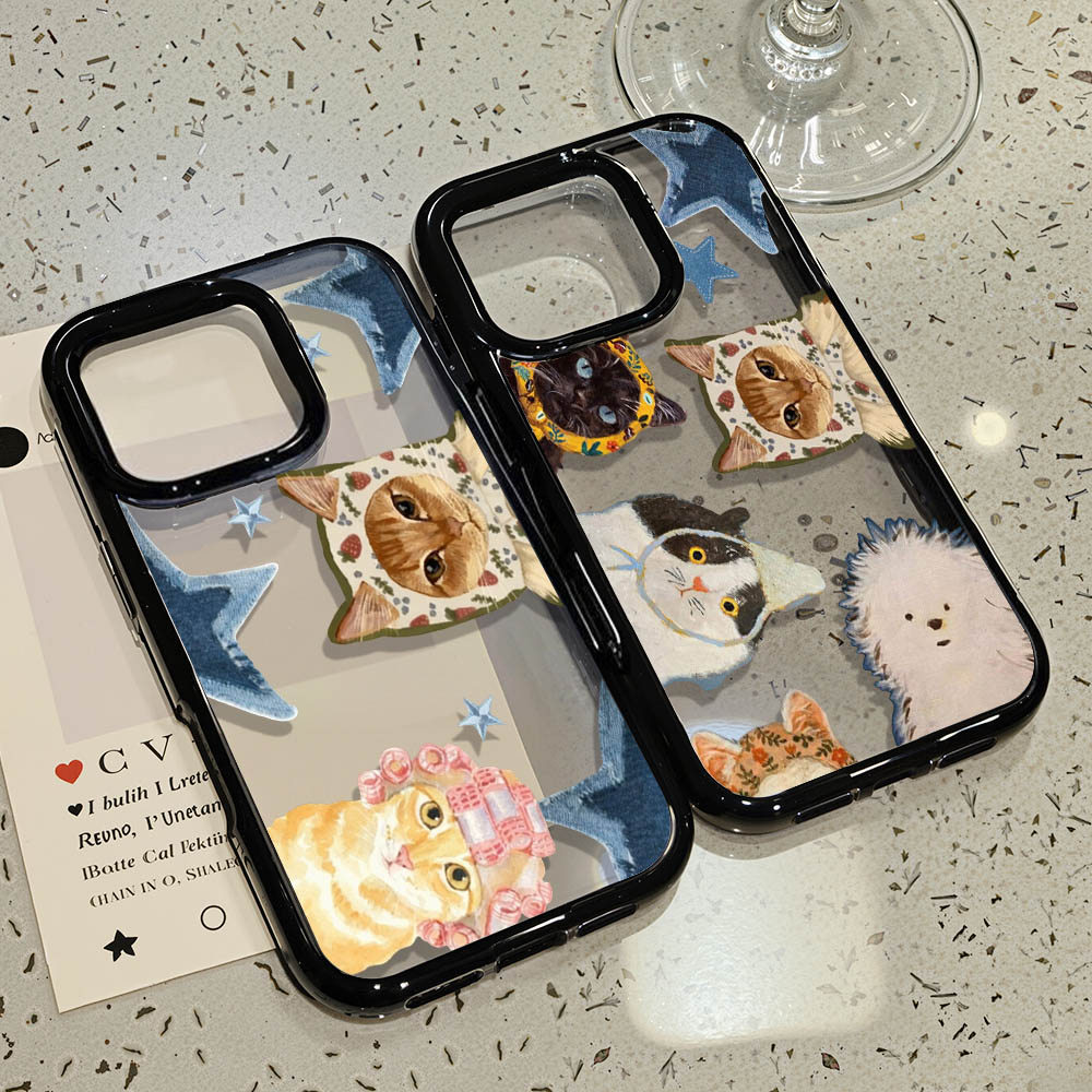 เคสโทรศัพท์ for iPhone 13 11 15 16 Pro Max Case iPhone 11 12 14 17 Pro Max 18 Pro Max Acrylic 2 in 1 อะคริลิค