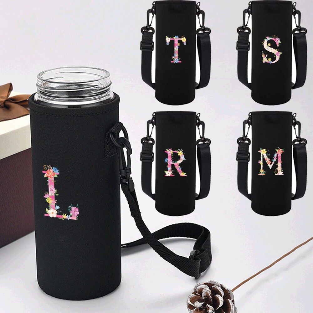 ปลอกกันกระแทกสำหรับแก้วน้ำ ฉนวนกันความร้อน Water Bottle Cover Mug Cup Case 550ML-1500ML ของขวัญสำหรับแม่ ~