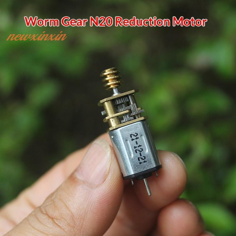 [NT-t] 1/3/5 ชิ้น DC 1.5V-6V 3.7V 76RPM ความเร็วช้า DIY ของเล่นรุ่น Mini N20 โลหะเต็มรูปแบบเกียร์มอเ