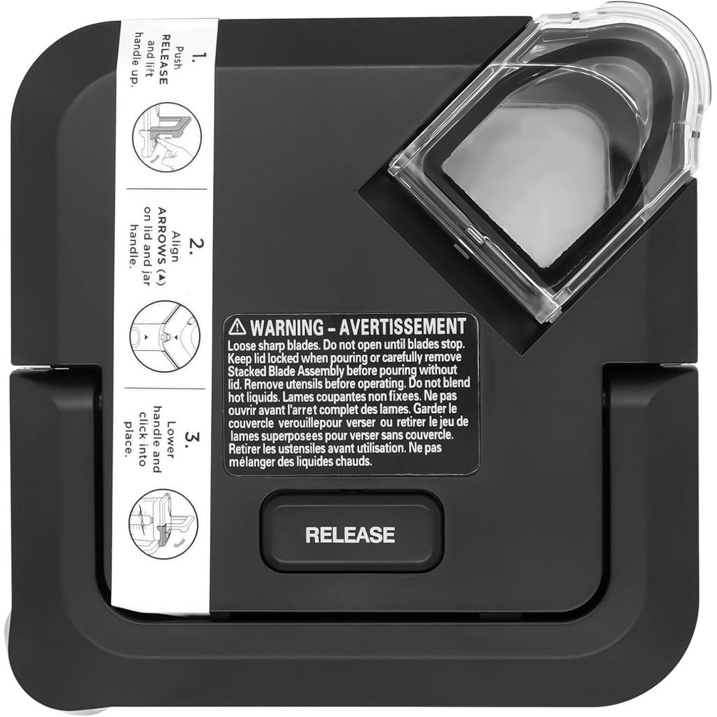 ฝาครอบล็อคเปลี่ยนใช้งานร่วมกับ Ninja BL660 BL770 NJ601AMZ เครื่องปั่น 72oz XL เหยือกรุ่นใหม่, เปลี่ย