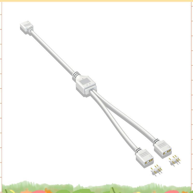 5V 3-Pin Extension Cable สําหรับเมนบอร์ดคอมพิวเตอร์สายการเชื่อมต่อ ARGB Splitter