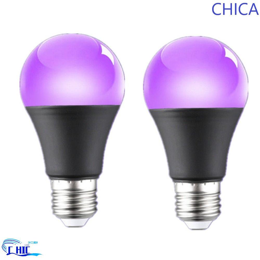 CHICA UV Purple Bulb, 10W 85-265V 360 Glow Purple Black Light Bulb, Night Light E26/E27 Spiralium Ha