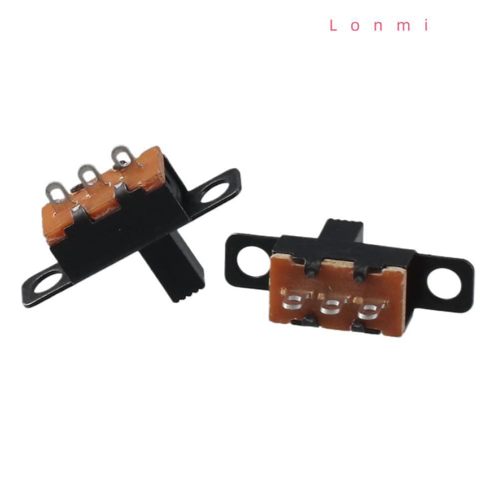 LONMI 8 ชิ้น Micro Mini Toggle Switch, SS12F15VG6 แผง Mount สไลด์สวิทช์, DC 50V 0.5A 6 มม.3 ขา 2 ตํา