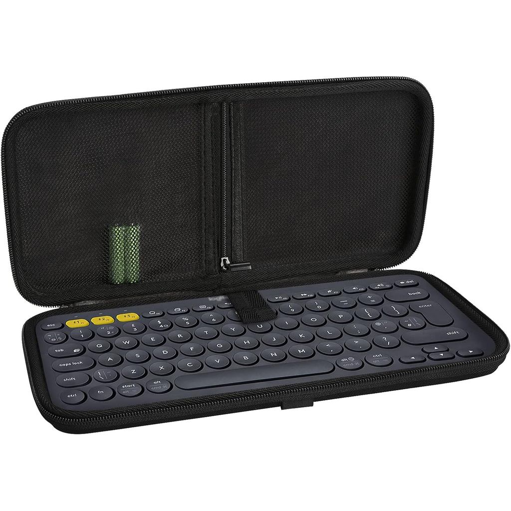Linkidea Keyboard Hard Shell Travel Carrying Case เข้ากันได้กับ Logitech K380, Logitech Pebble Keys 